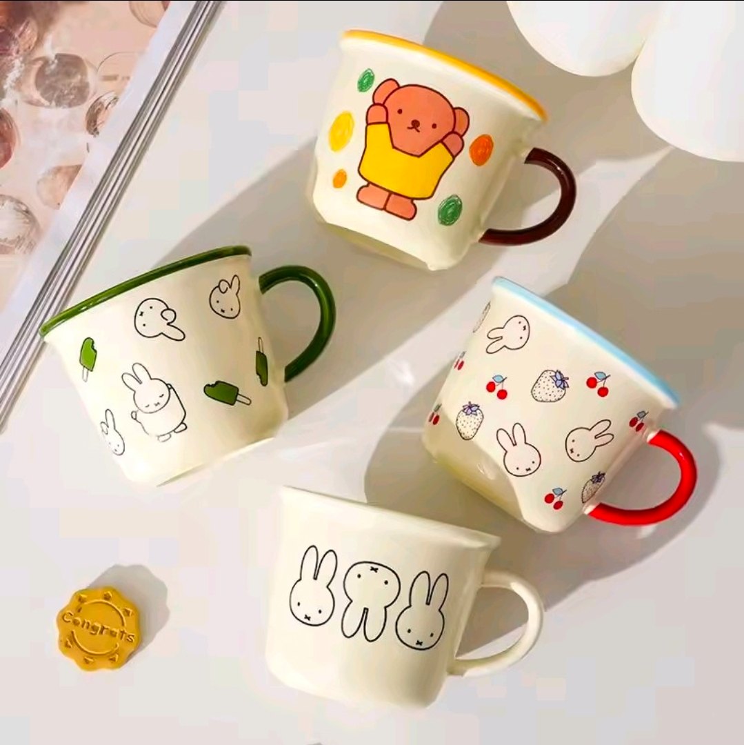 Cute Miffy Ceramic Cup, Microwave Safe