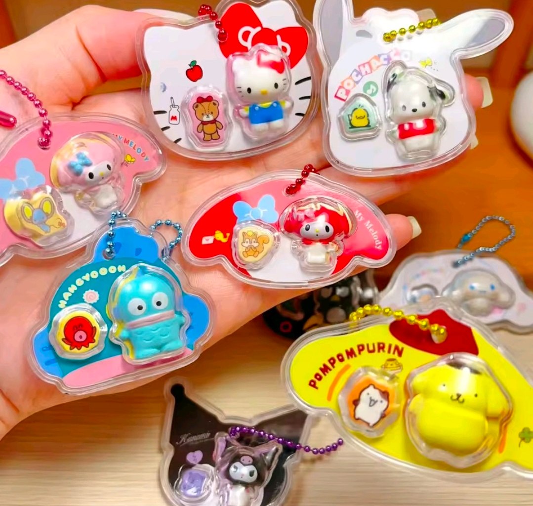 Sanrio Kitty Bead Keychain Doll